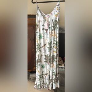 Mary Marshmallow Jungle Print MIDI Dress